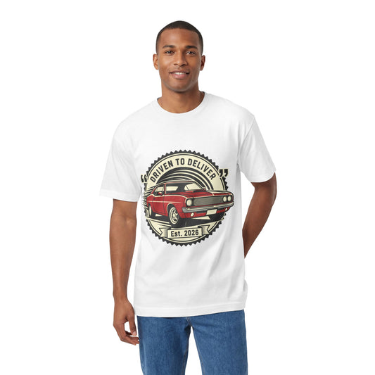 Vintage Red Muscle Car T-Shirt | Driven to Deliver Co.