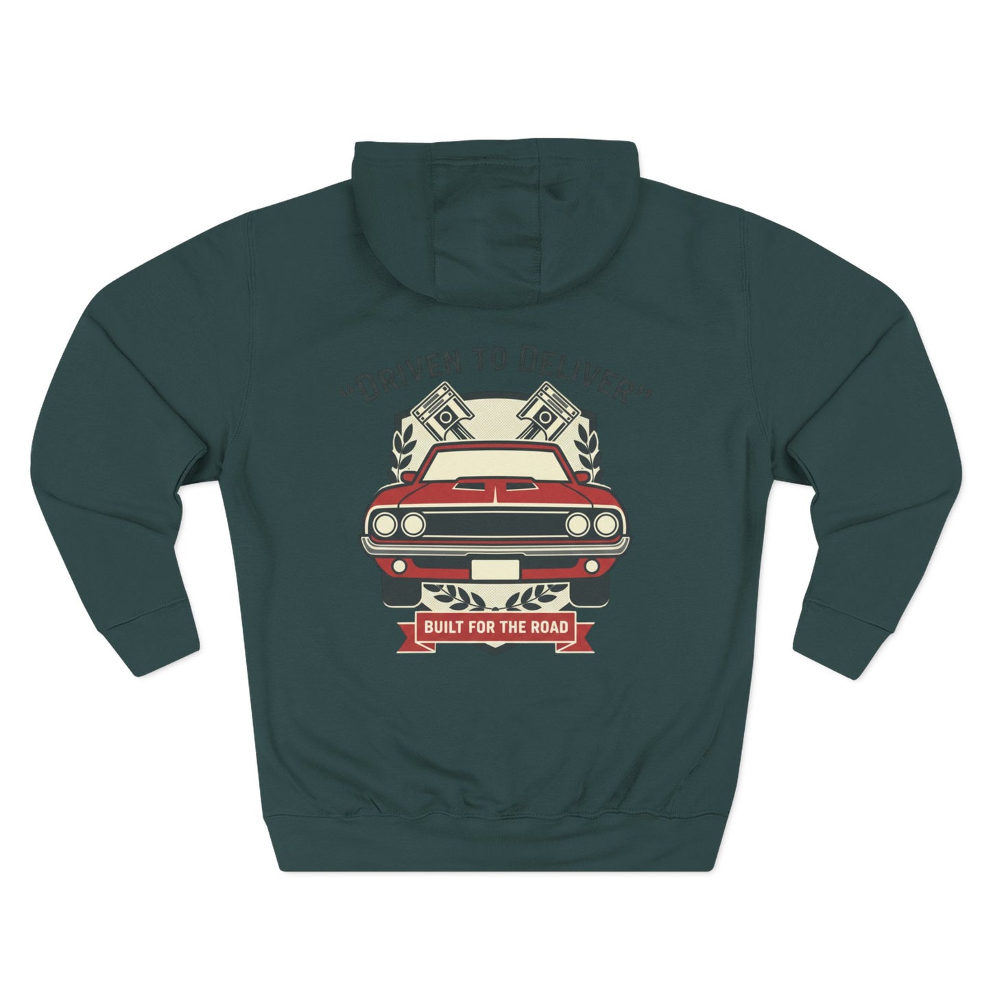 Classic Muscle Car Hoodie - Vintage Automotive Pullover | Driven to Deliver