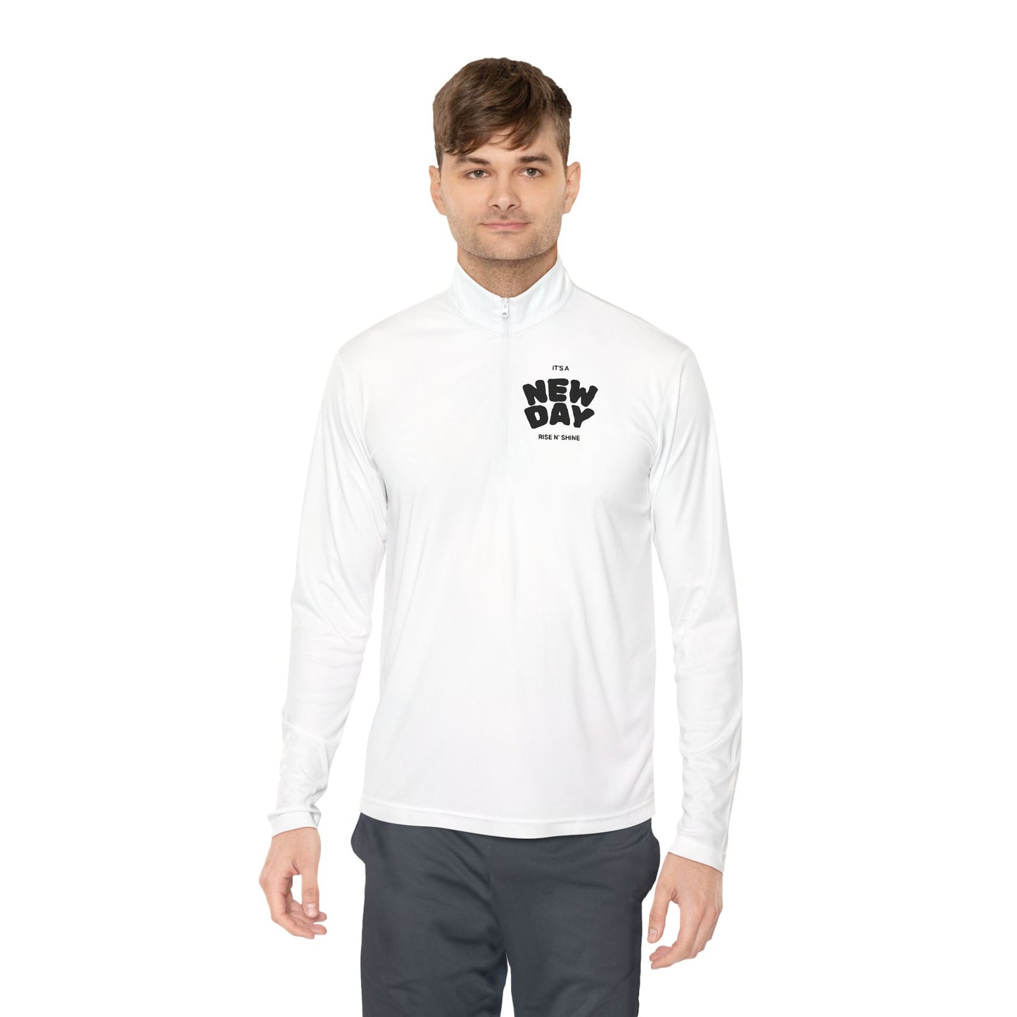 New Day Minimalist Quarter-Zip Pullover | Driven to Deliver Co