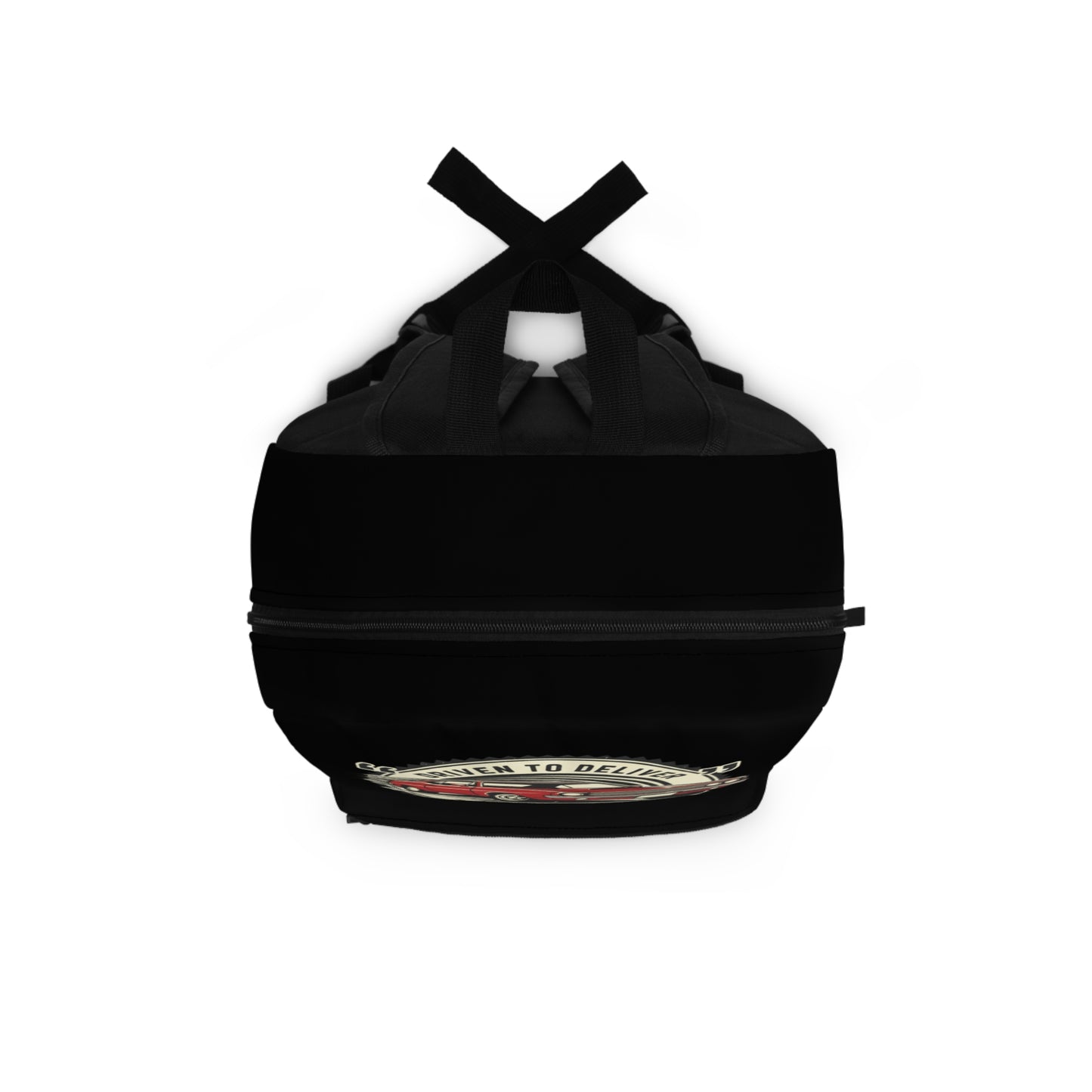 Retro Muscle Car Backpack | Vintage "Driven to Deliver" Travel & School Bag