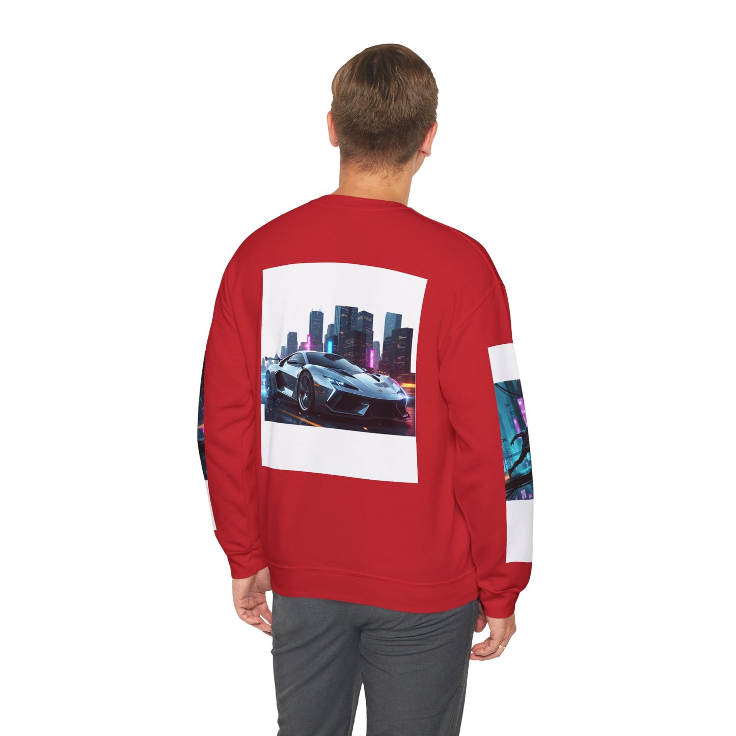 Cyberpunk Cityscape Graphic Sweatshirt - Neon Dystopian Streetwear | Driven to Deliver Co