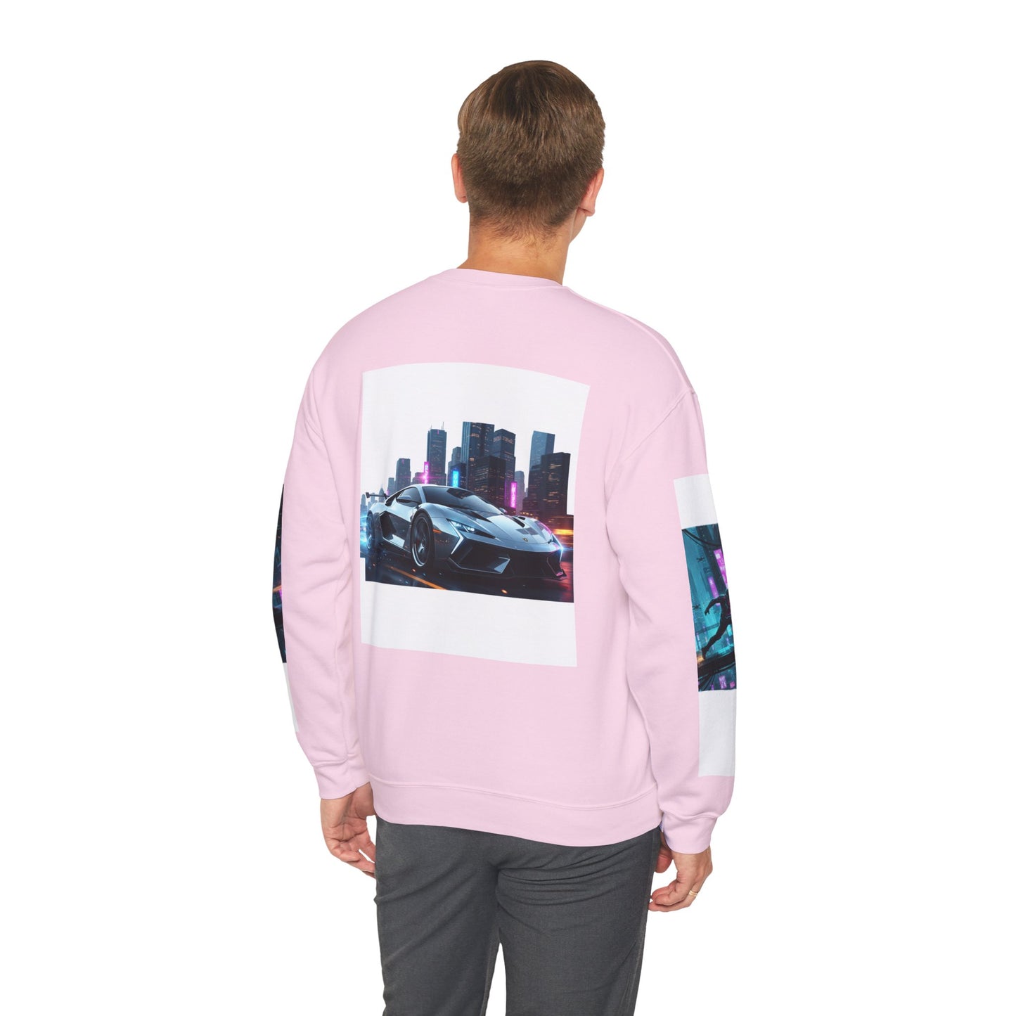 Cyberpunk Cityscape Graphic Sweatshirt - Neon Dystopian Streetwear | Driven to Deliver Co